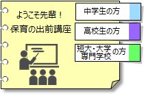 ようこそ先輩　保育の出前講座